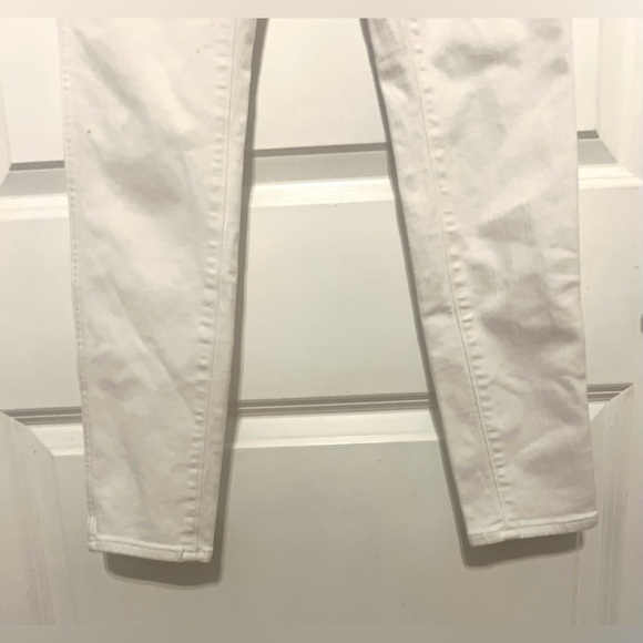 Madewell NWOT 10” Pure White High Rise Skinny Jeans Size 27 - Picture 4 of 14